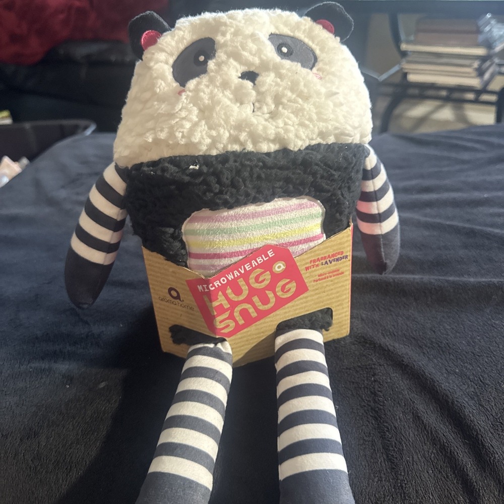 Aroma Home Microwaveable‎ Hug a Snug Panda Plush NWT